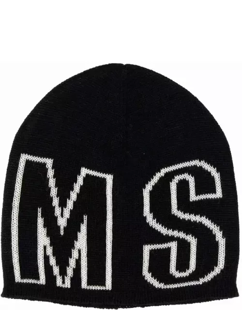 MSGM Beanie Hat With Logo