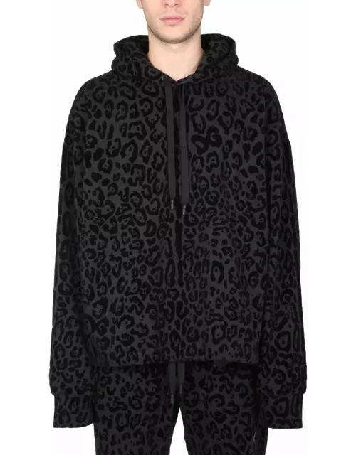 Dolce & Gabbana Sweatshirt With Leopard Print