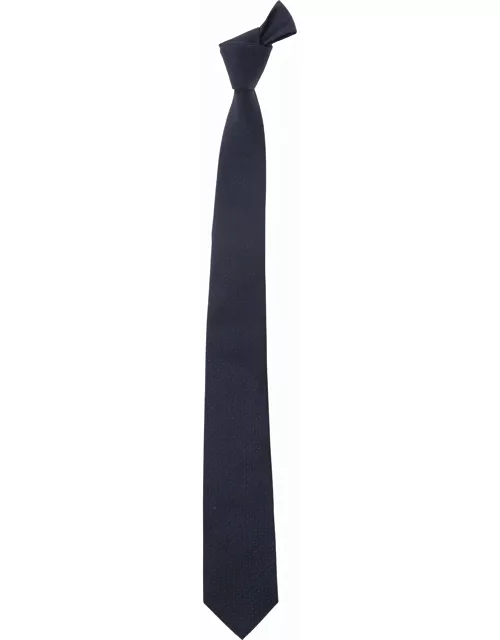 Tagliatore Blue Tie With Polka Dots Motif In Silk Man
