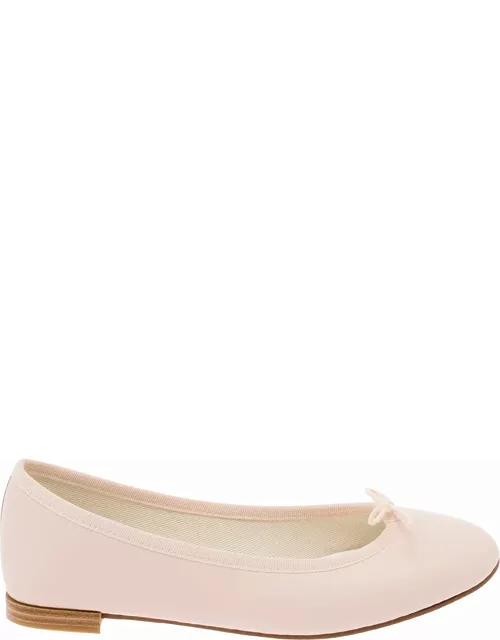 Repetto cendrillon Pink Ballet Flats With Bow Detail In Smooth Leather Woman
