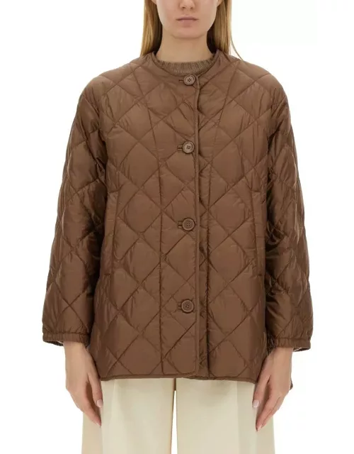 Max Mara Buttoned Long-sleeved Quilted Jacket