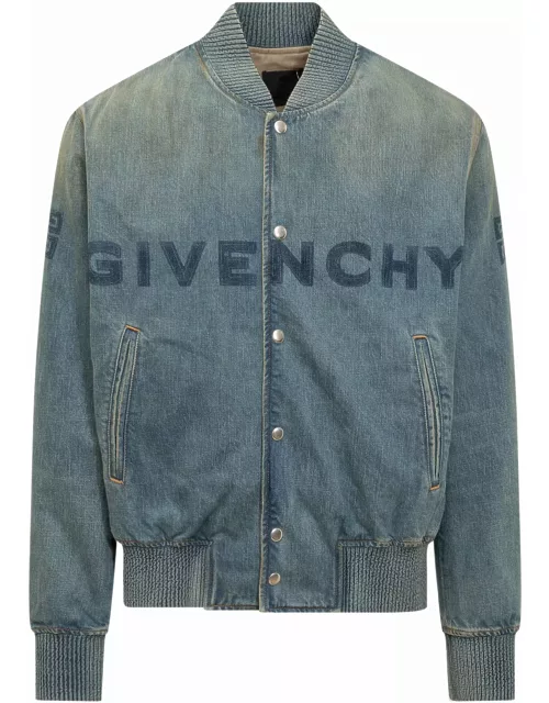 Givenchy Denim Jacket With Logo
