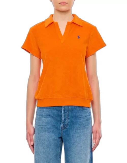 Polo Ralph Lauren Terry Short Sleeves Polo Shirt Orange