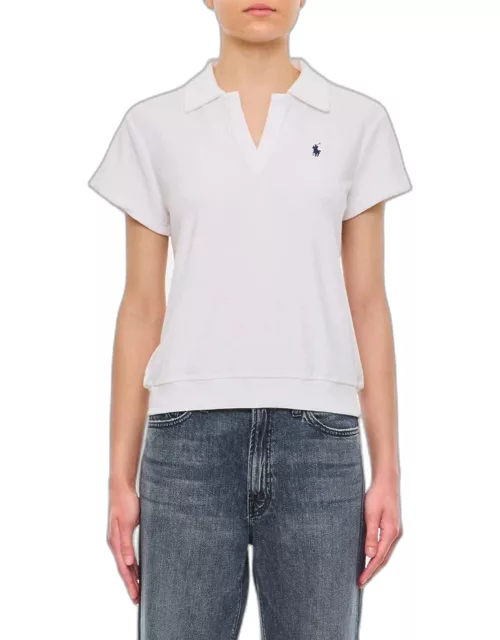 Polo Ralph Lauren Terry Short Sleeves Polo Shirt White