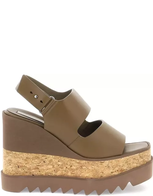 STELLA McCARTNEY elyse platform sandals with wedge