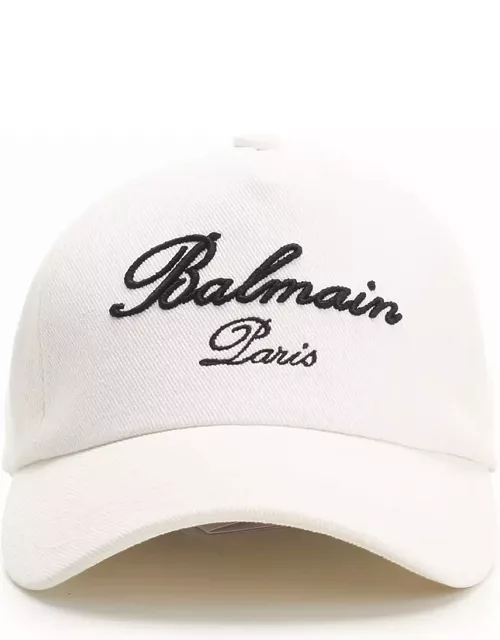 Balmain Embroidered Logo Baseball Cap