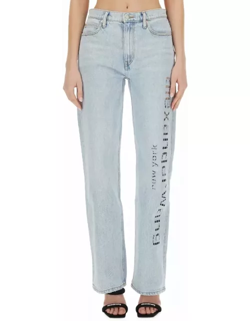 T by Alexander Wang Ez Logo Jeans And Cut-out