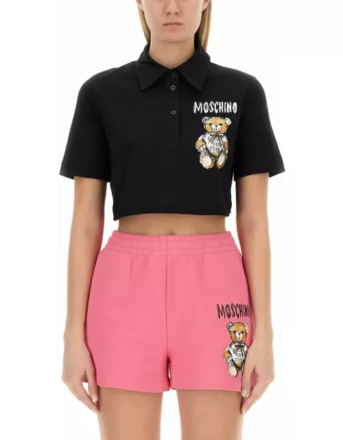 Moschino Cropped Fit Polo Shirt