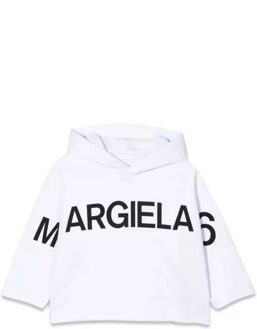 MM6 Maison Margiela Sweatshirt Logo And Wide Neck Standing