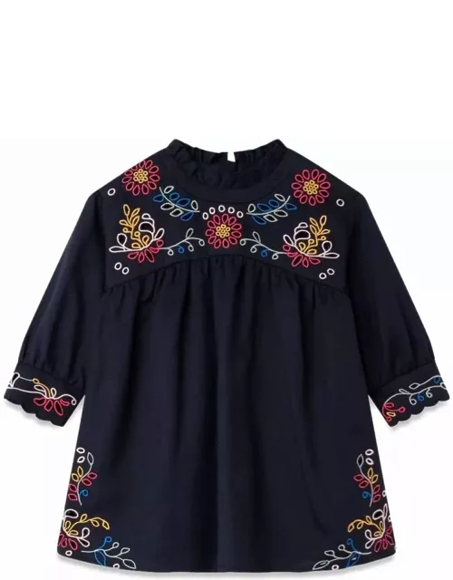 Chloé Flower Embroidery Dres