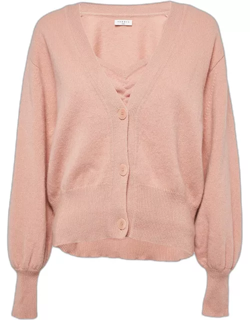Sandro Pink Knit Cardigan and Top Set