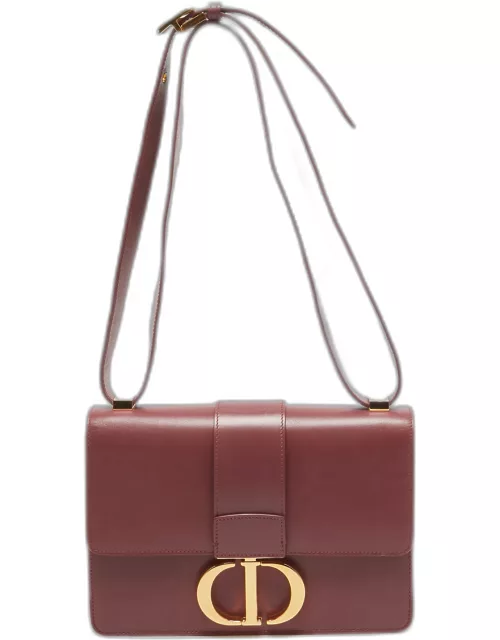 Dior Rose Wood Pink Leather 30 Montaigne Shoulder Bag
