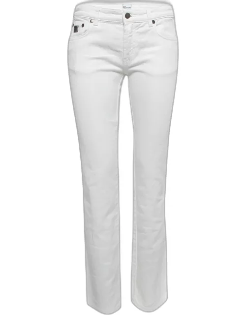 RED Valentino White Denim Straight Leg Jeans M Waist 28"