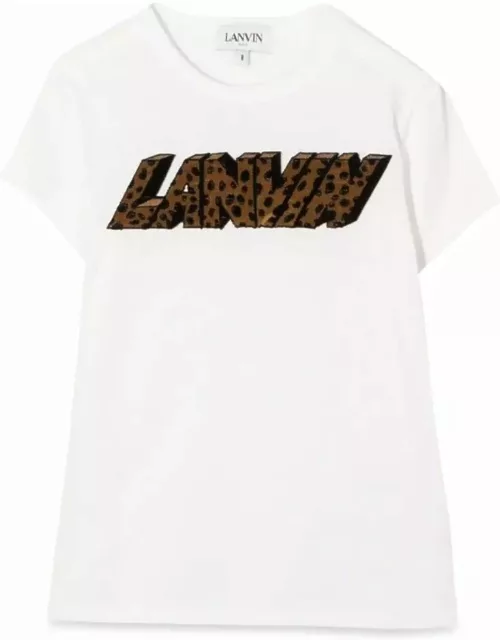 Lanvin Short Sleeve Spotted Logo T-shirt