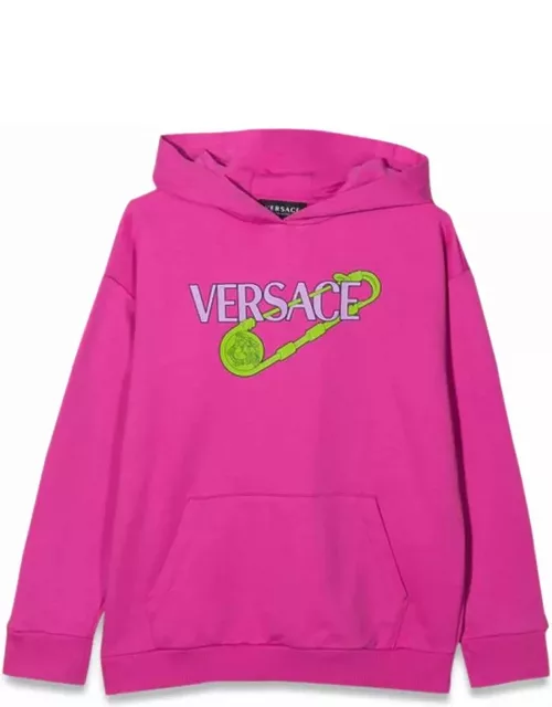 Versace Sweatshirt Over Logo Pin