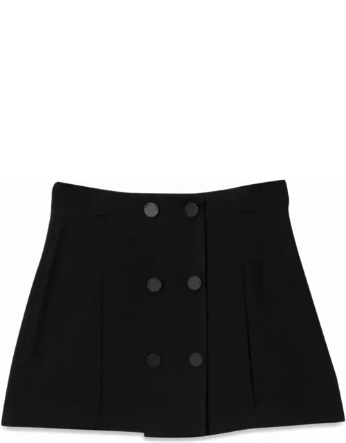 Emporio Armani Button Pleated Skirt