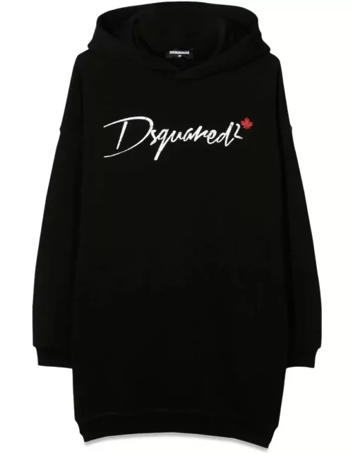 Dsquared2 Over Hooded Sweatshirt Dres