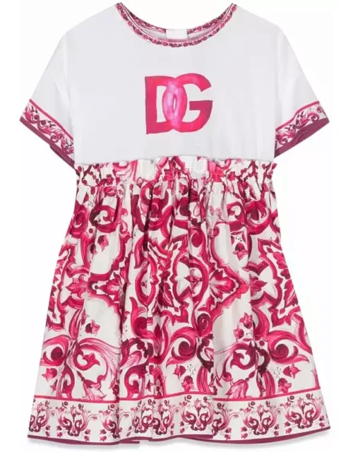 Dolce & Gabbana Mc Majolica Dress And Logo