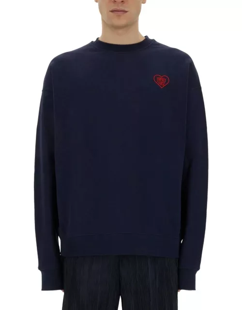 Family First Milano Sweatshirt With Heart Embroidery