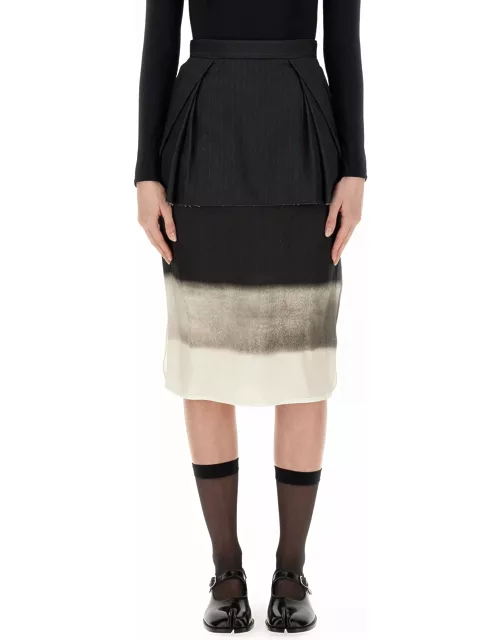 Maison Margiela Trompe Loeil Layered Skirt