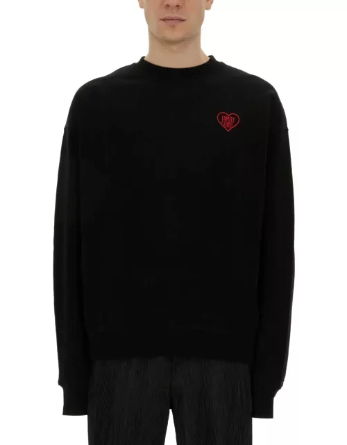 Family First Milano Sweatshirt With Heart Embroidery