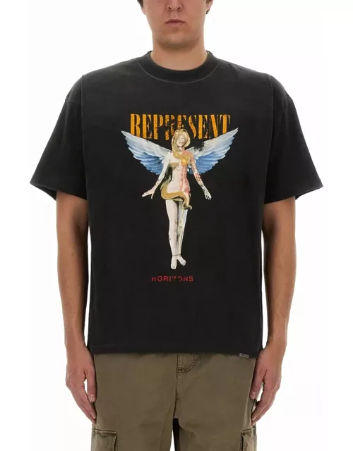 REPRESENT reborn Print T-shirt