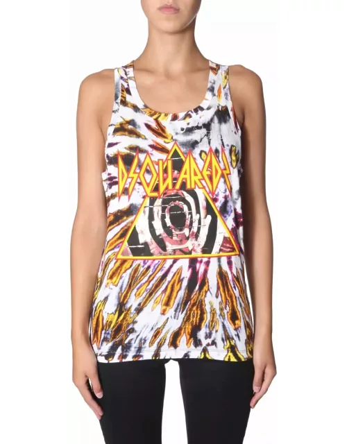 Dsquared2 Tie And Dye Print Top