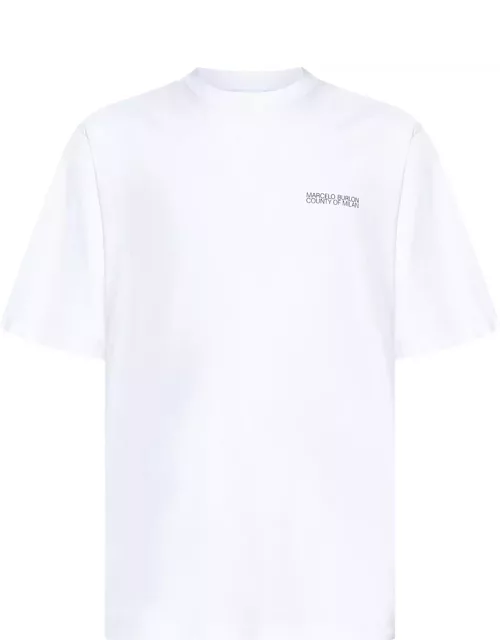 Marcelo Burlon White tempera Cross T-shirt