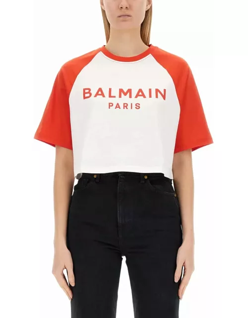 Balmain Cropped T-shirt