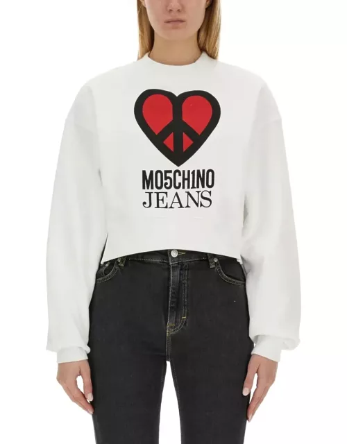 M05CH1N0 Jeans Sweatshirt With Logo
