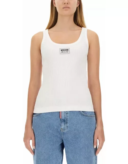 M05CH1N0 Jeans Tops With Logo