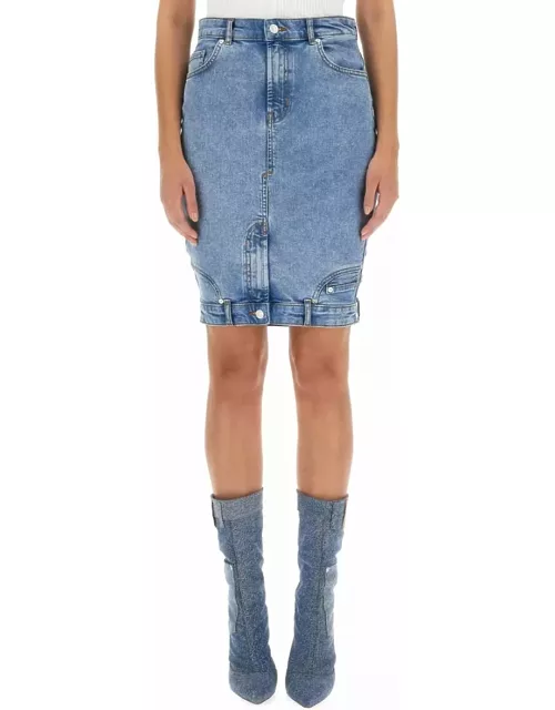 M05CH1N0 Jeans Denim Skirt