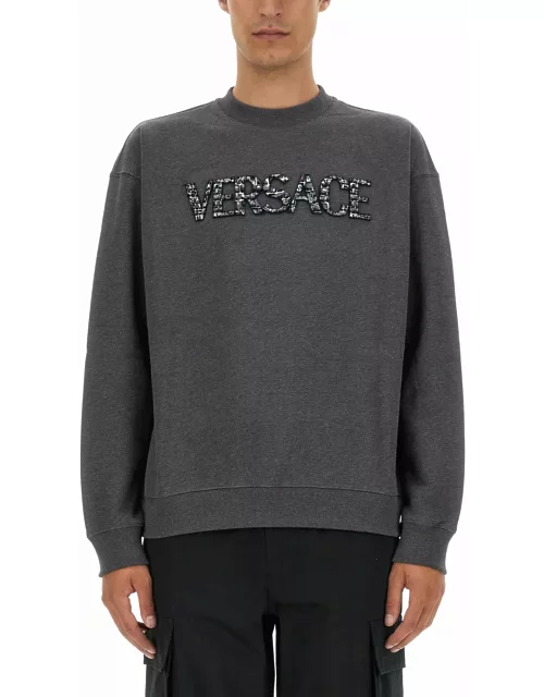 Versace Sweatshirt With Crocodile Logo