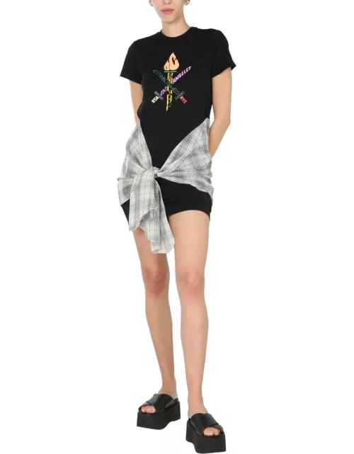 Opening Ceremony word Torch Hybrid T-shirt Dres