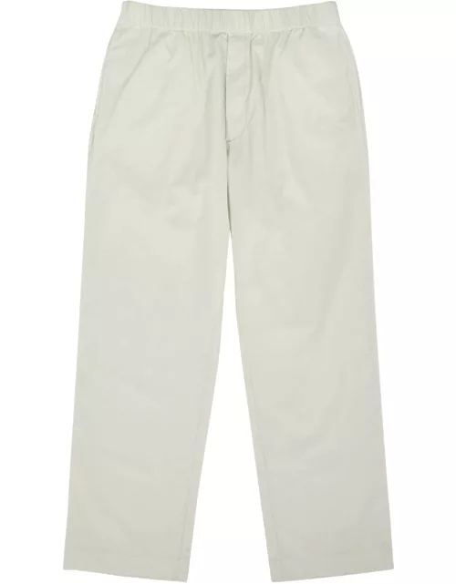 Moncler Tapered Corduroy Trousers - White - 46 (W30 / S)