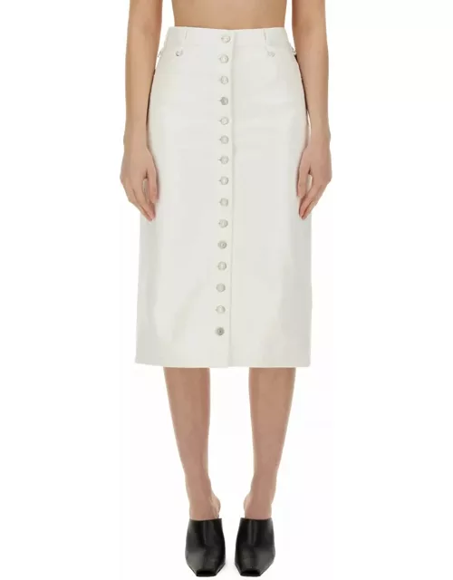 Courrèges Skirt With Button