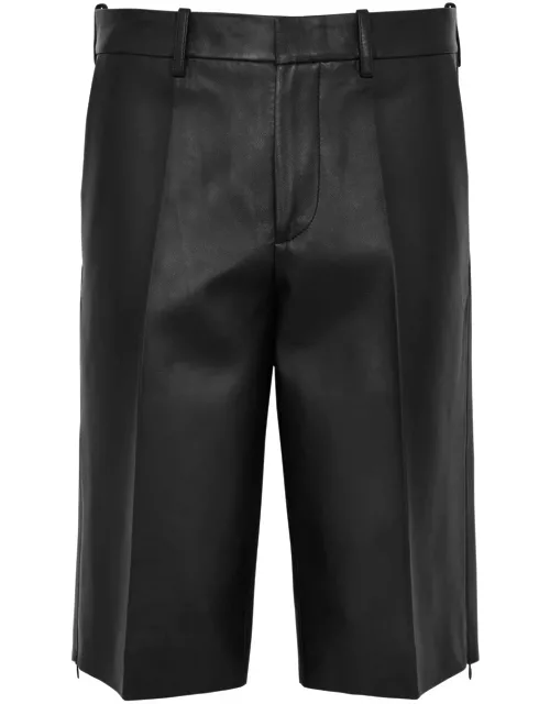 Helmut Lang Car Leather Shorts - Black - 8 (UK10 / S)
