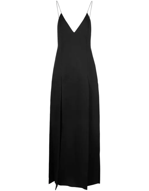 Khaite Nonya Satin Maxi Dress - Black - 6 (UK10 / S)