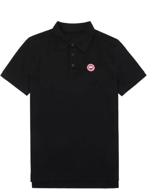 Canada Goose Beckley Logo Piqué Cotton Polo Shirt - Black