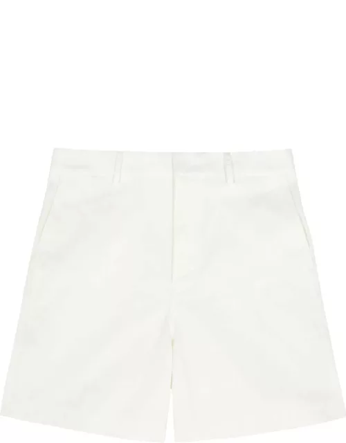 Valentino Stretch-cotton Shorts - Cream - 52 (IT52 / XL)