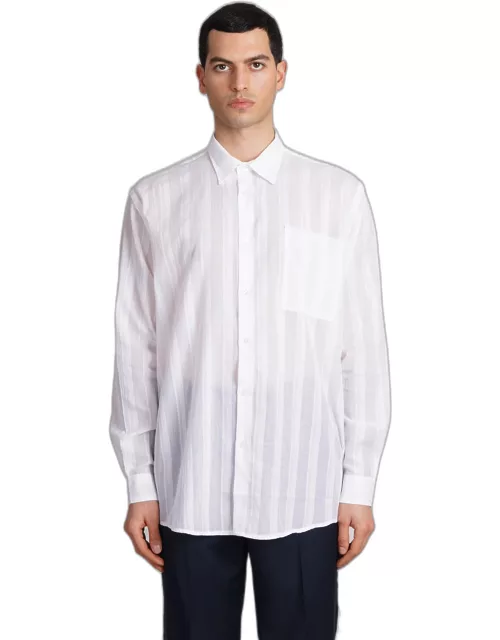 Paura Erzin Shirt In White Cotton