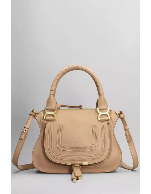 Chloé Mercie Shoulder Bag In Beige Leather