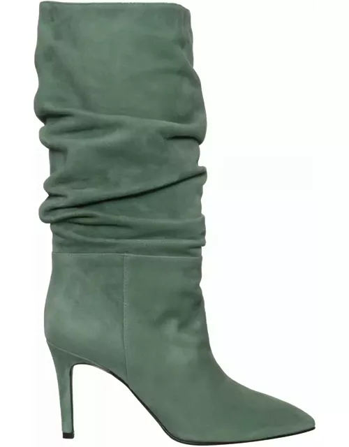 Via Roma 15 Green Curled Boot