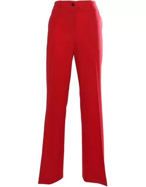 Ballantyne Red Flared Trouser