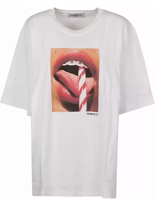 Fiorucci Mouth Print Boxy T-shirt