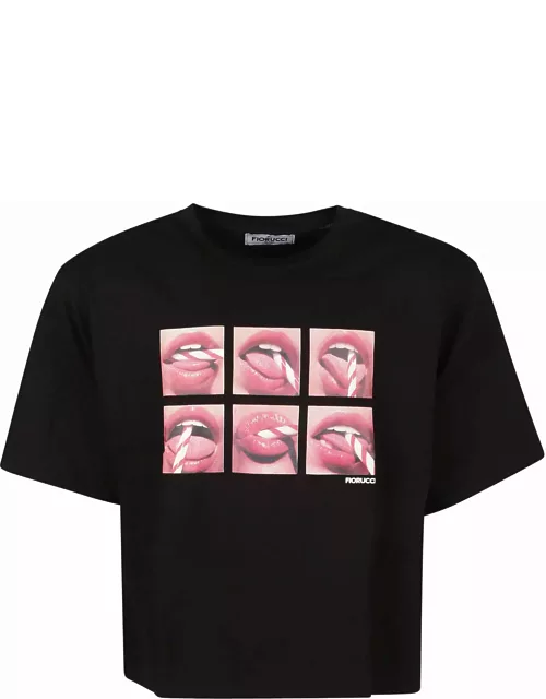 Fiorucci Mouth Print Padded T-shirt