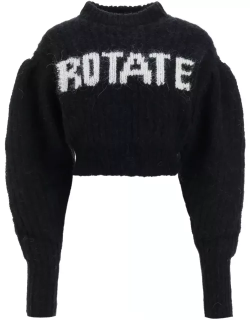 Rotate by Birger Christensen Wool And Alpaca Sweater With Logo