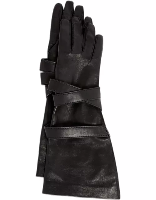 Aviator Strappy Leather Glove