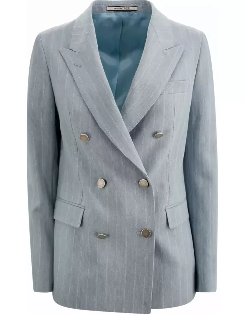 Tagliatore Double-breasted Pinstripe Jacket