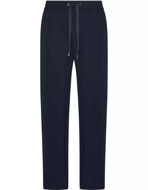 Dolce & Gabbana Joggers Pants With Drawstring And Logo Patch